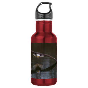 Bald Adler im Flug Wasserflasche aus Edelstahl