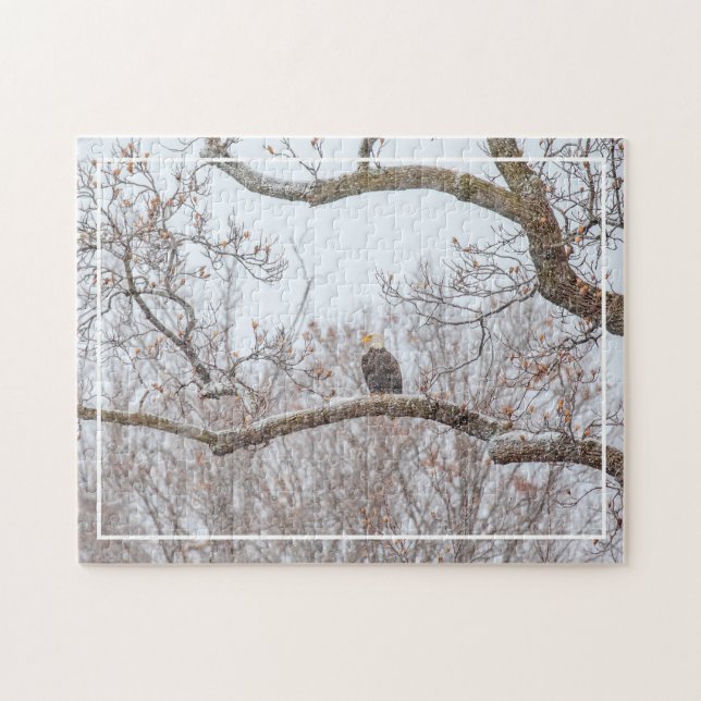 Bald Adler im Schnee Puzzle (Horizontal)