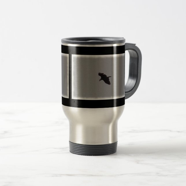 Bald Adler in Flight Travel Mug Reisebecher (VorderseiteRechts)