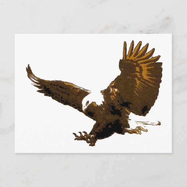 Bald-Adler-Landungskarten Postkarte (Vorderseite)
