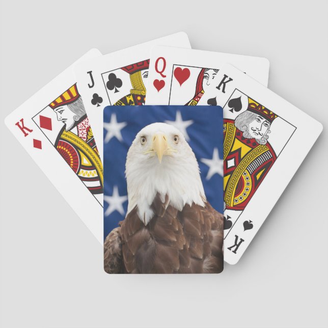 Bald Adler mit den Sternen Spielkarten (Rückseite)
