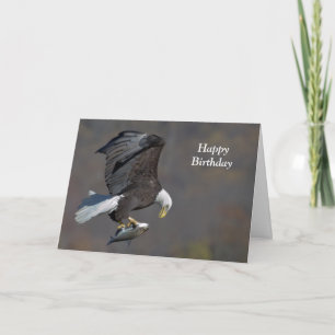 Bald-Adler mit Fisch Karte