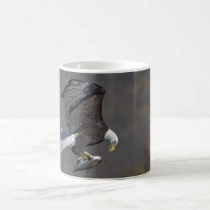Bald-Adler mit Fisch Tasse