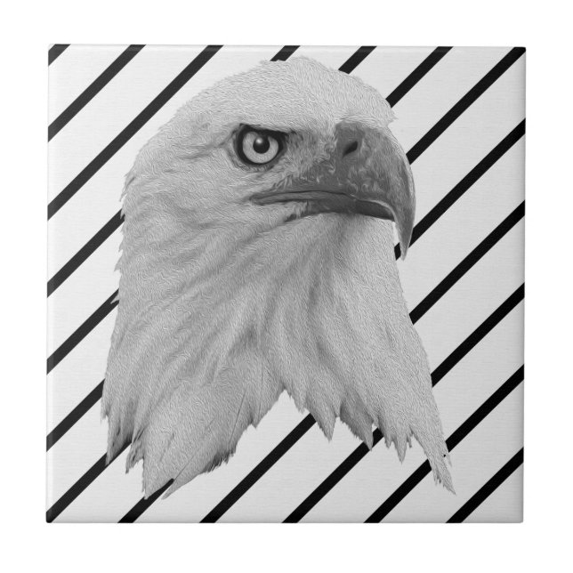 Bald-Adler-Ölfarbe, Fliese (Vorderseite)