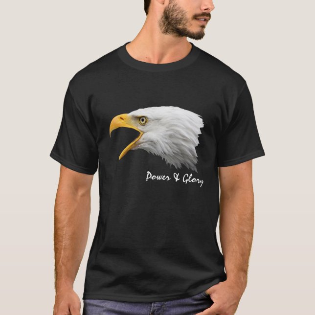 Bald Adler. Power und Ruhm T-Shirt (Vorderseite)