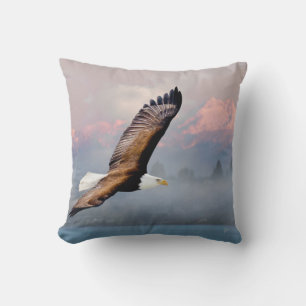 Bald Adler Soar Mountains Natur Inspiration Kissen