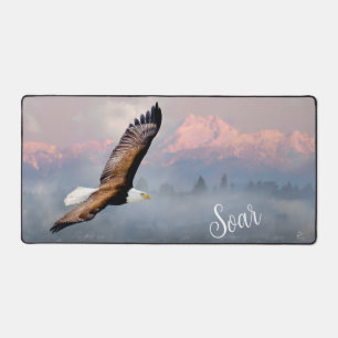 Bald Adler Soar Mountains Wildnis Inspiration Schreibtischunterlage