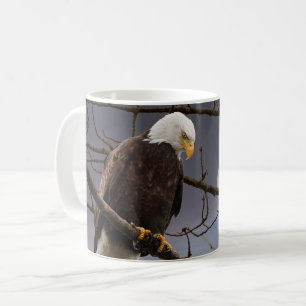 Bald-Adler unter der Natur von Vollmond Kaffeetasse