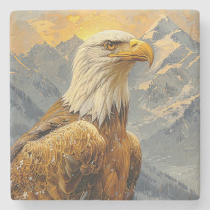 Bald-Adler-Wasserfarbengebirge Steinuntersetzer