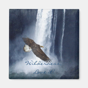 Bald Adler & Waterfall Naturerlebnis Magnet für ju