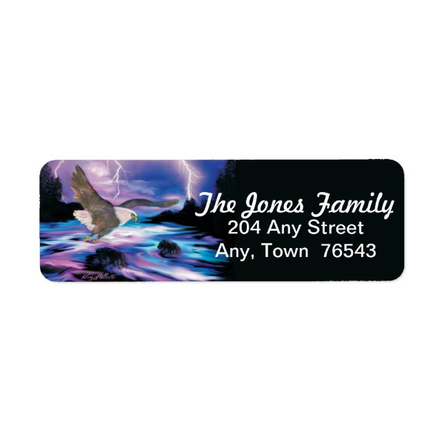 Bald-Adleretikett (Vorne)