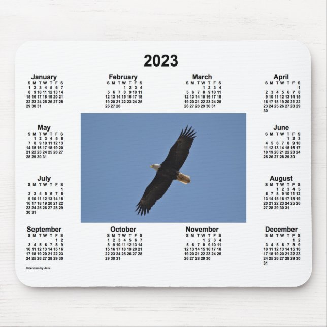Bald-Adlerkalender 2023 von Janz Mousepad (Vorne)