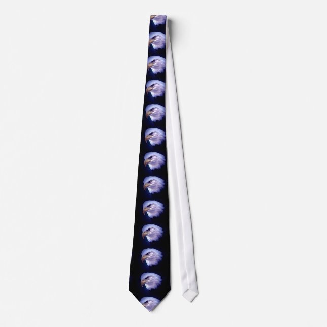 Bald American Eagle Eye Neck Tie Krawatte (Vorderseite)