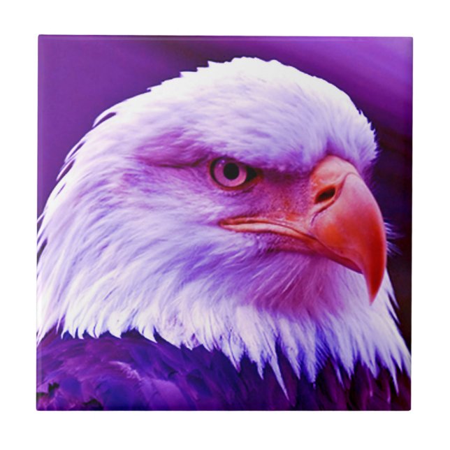 Bald American Eagle Fliese (Vorderseite)