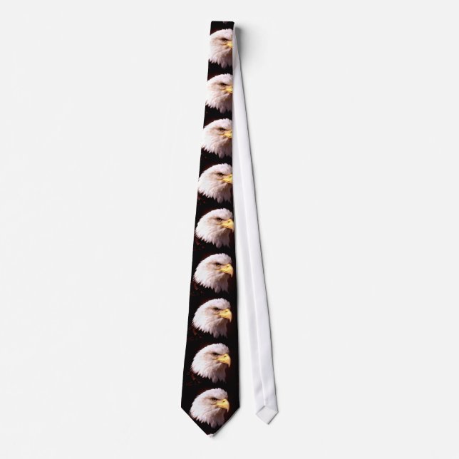 Bald American Eagle Head Necktie Krawatte (Vorderseite)