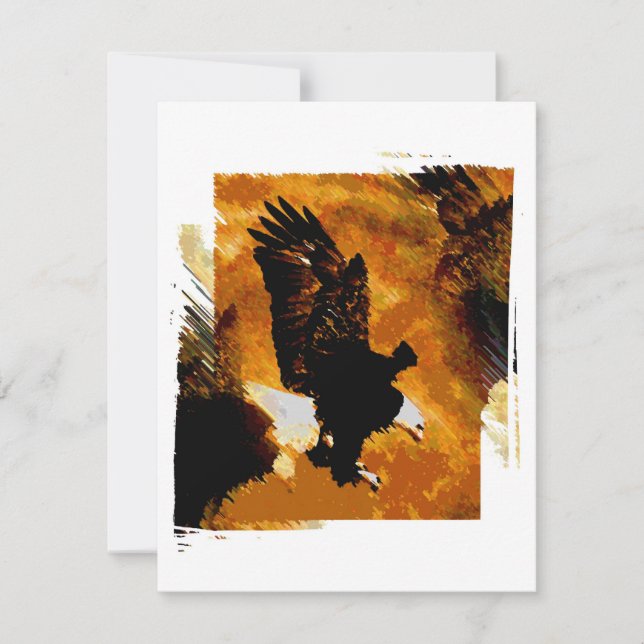 Bald American Eagle Landing (Vorderseite)