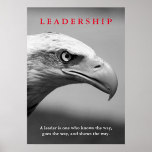 Bald American Eagle Leadership Poster