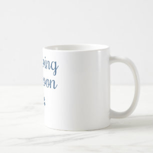 Bald ankommen kaffeetasse