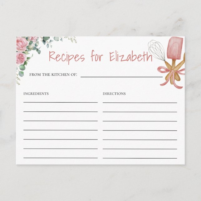 Bald auf dem Weg der Rezept-Karte Postkarte (Vorderseite)