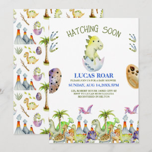 Bald ausbrütend Brüllen Baby Shower Einladung