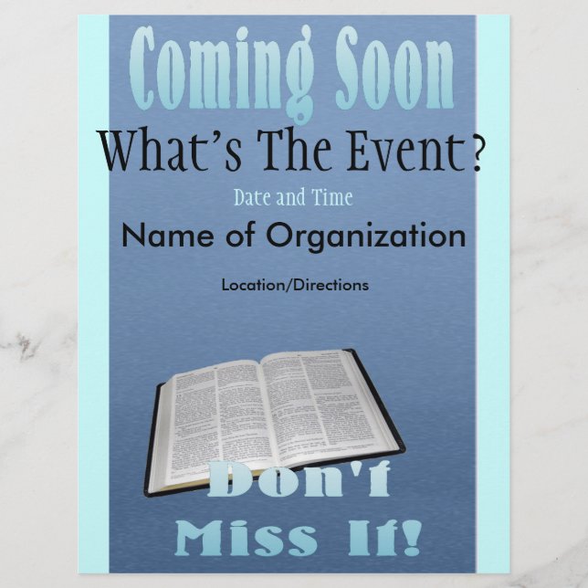 Bald blauer Flyer (Vorne)