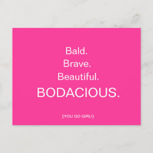 BALD & BODACIOUS Postcard bis April McCallum Postkarte