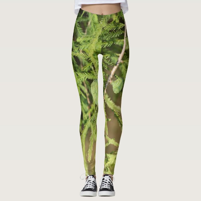 Bald Cypress Seed Cone Leggings (Vorderseite)