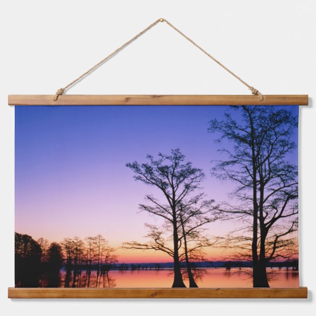 Bald Cypress Trees | Nationale Schutzhütte, TN Wandteppich Mit Holzrahmen (Vorne)