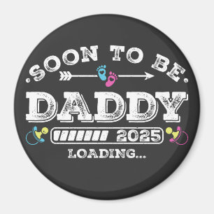 Bald Daddy 2025 Lade Kreis Magnet