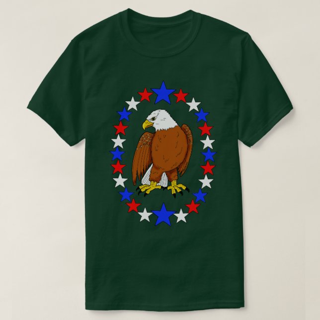 Bald Eagle 4. Juli T-Shirt (Design vorne)