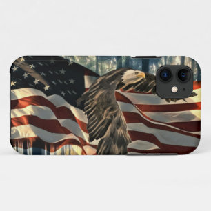 Bald Eagle American Flag Country Road Case-Mate iPhone Hülle