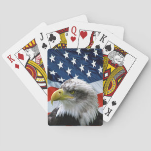Bald Eagle American Flag Playing Cards Spielkarten