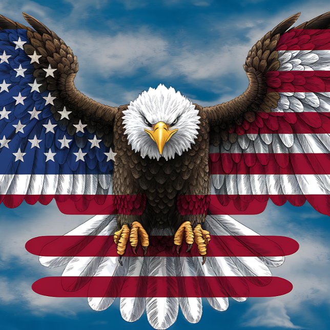 Bald Eagle American Flag Puzzle (Von Creator hochgeladen)
