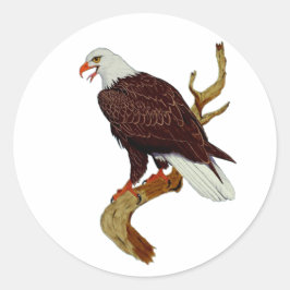 Bald Eagle American National Symbol Pride Stärke Runder Aufkleber