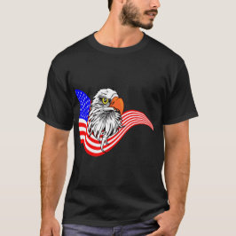 Bald Eagle American USA Flag Patriotische Kunst T-Shirt