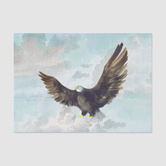 Bald Eagle Artwork Decoupage Seidenpapier (Vorderseite)