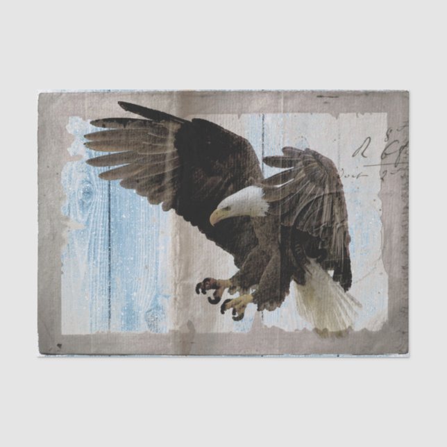 Bald Eagle Artwork Decoupage Seidenpapier (Vorderseite)