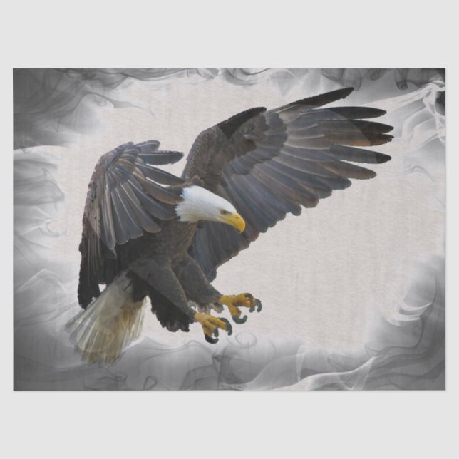 Bald Eagle Artwork Decoupage Seidenpapier (Vorderseite)