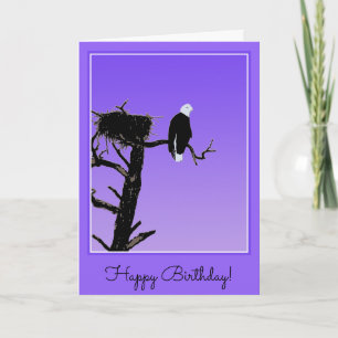 Bald Eagle at Sunset - Original Wildlife Karte