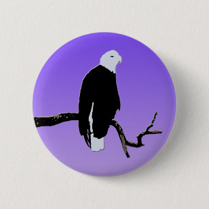 Bald Eagle at Sunset - Ursprüngliche Naturkunde Button