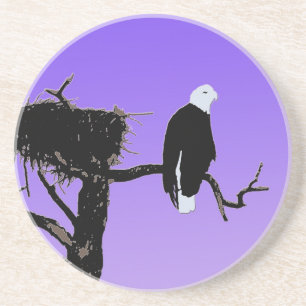 Bald Eagle at Sunset - Ursprüngliche Naturkunde Getränkeuntersetzer