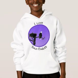 Bald Eagle at Sunset - Ursprüngliche Naturkunde Hoodie