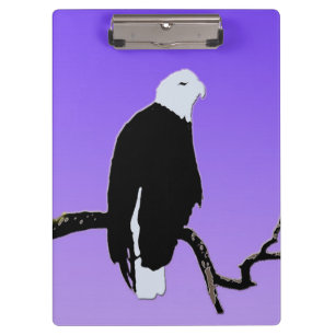 Bald Eagle at Sunset - Ursprüngliche Naturkunde Klemmbrett