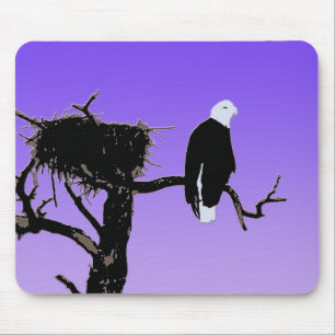 Bald Eagle at Sunset - Ursprüngliche Naturkunde Mousepad