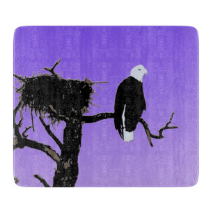 Bald Eagle at Sunset - Ursprüngliche Naturkunde Schneidebrett
