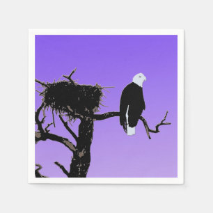 Bald Eagle at Sunset - Ursprüngliche Naturkunde Serviette