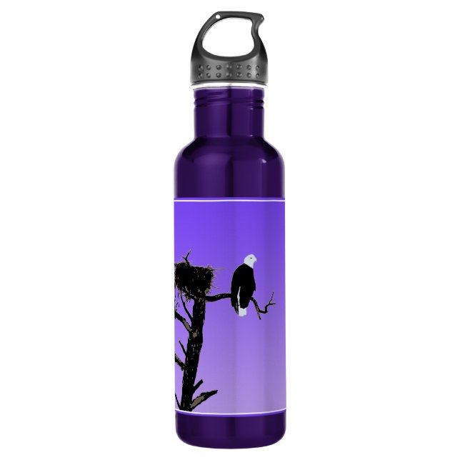 Bald Eagle at Sunset - Ursprüngliche Naturkunde Trinkflasche (Vorderseite)