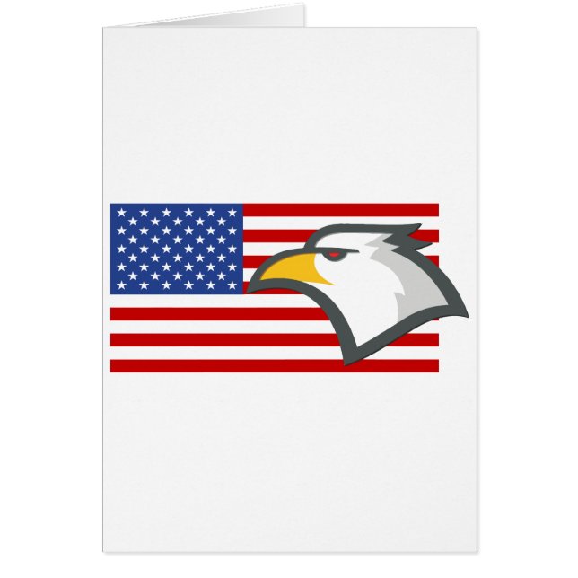 Bald Eagle auf amerikanischer Flagge (Vorne)