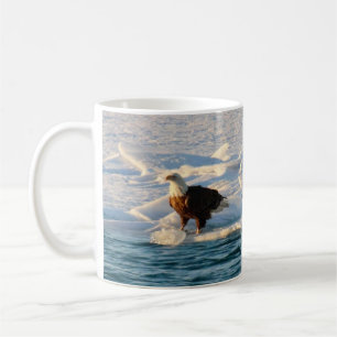 Bald Eagle auf Eis Kaffeetasse