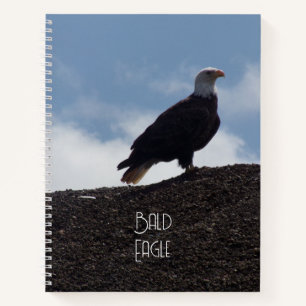 Bald Eagle auf High Ground Spiral Notebook Notizbuch